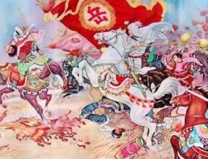 岳飞不吃翻面条的故事